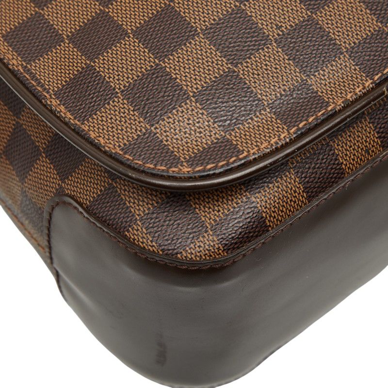 Louis Vuitton Damier Spencer Crossbody Bag Brown Leather — view 7