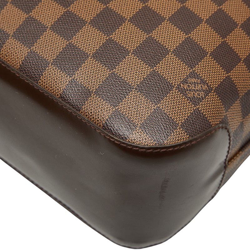 Louis Vuitton Damier Spencer Crossbody Bag Brown Leather — view 8