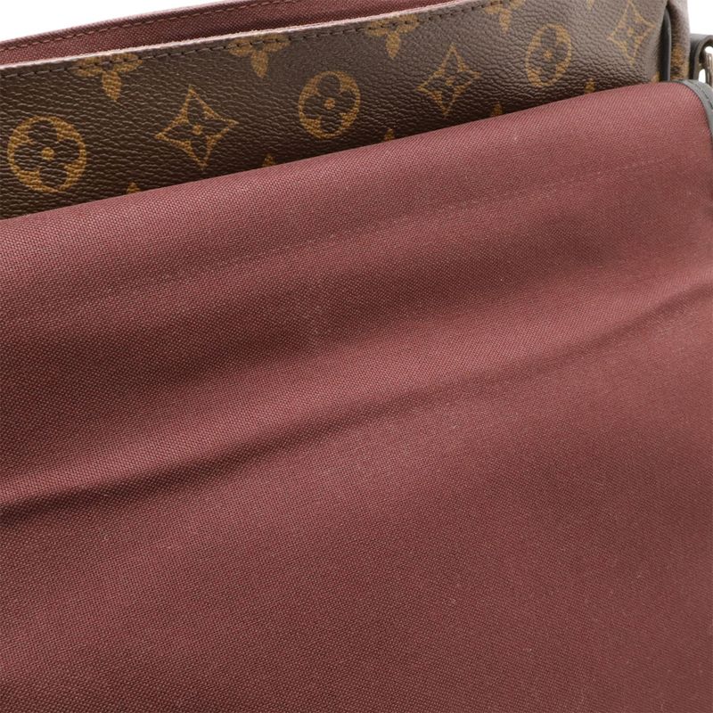 Louis Vuitton Monogram Macassar Bus MM Shoulder Bag Messenger Crossbody — view 9