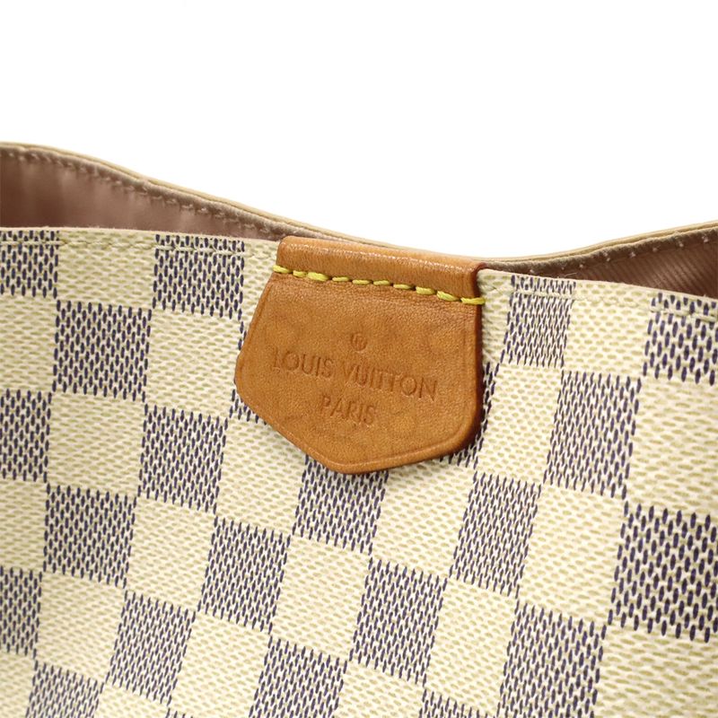 Louis Vuitton Damier Azur Graceful PM Shoulder Bag One Semi — view 9
