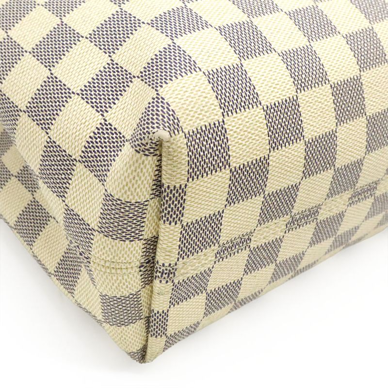 Louis Vuitton Damier Azur Graceful PM Shoulder Bag One Semi — view 4