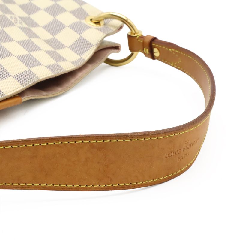 Louis Vuitton Damier Azur Graceful PM Shoulder Bag One Semi — view 6