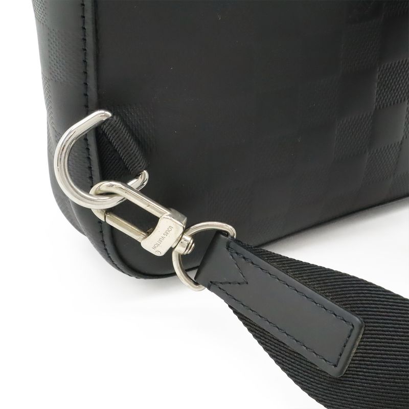 Louis Vuitton Damier Infini Avenue Sling Bag Body Shoulder Onyx Black — view 6