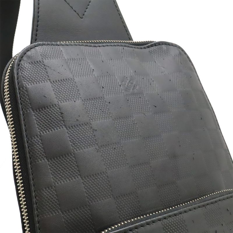 Louis Vuitton Damier Infini Avenue Sling Bag Body Shoulder Onyx Black — view 9
