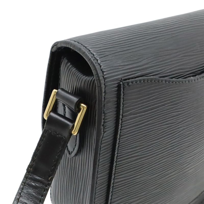 Louis Vuitton Epi Mini Suncle Shoulder Bag Pochette Crossbody Leather Noir — view 5
