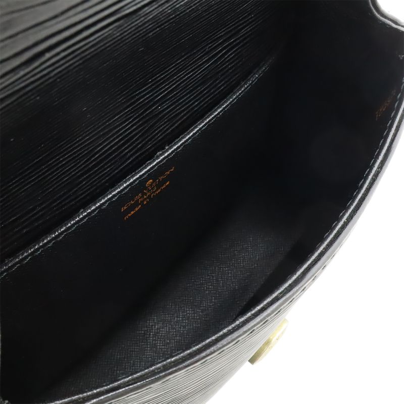Louis Vuitton Epi Mini Suncle Shoulder Bag Pochette Crossbody Leather Noir — view 7