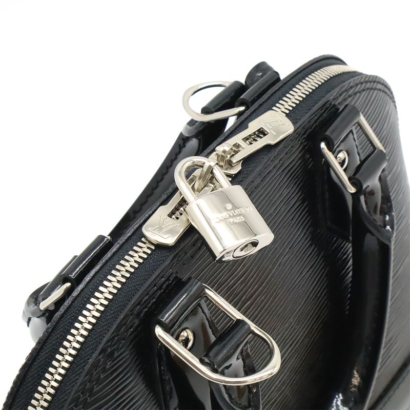 Louis Vuitton Epi Electric Alma BB Handbag Mini Bag 2-Way Shoulder Noir — view 8
