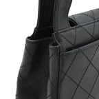 Chanel 2.55 Quilted Tote Leather Black Hardware — view 5
