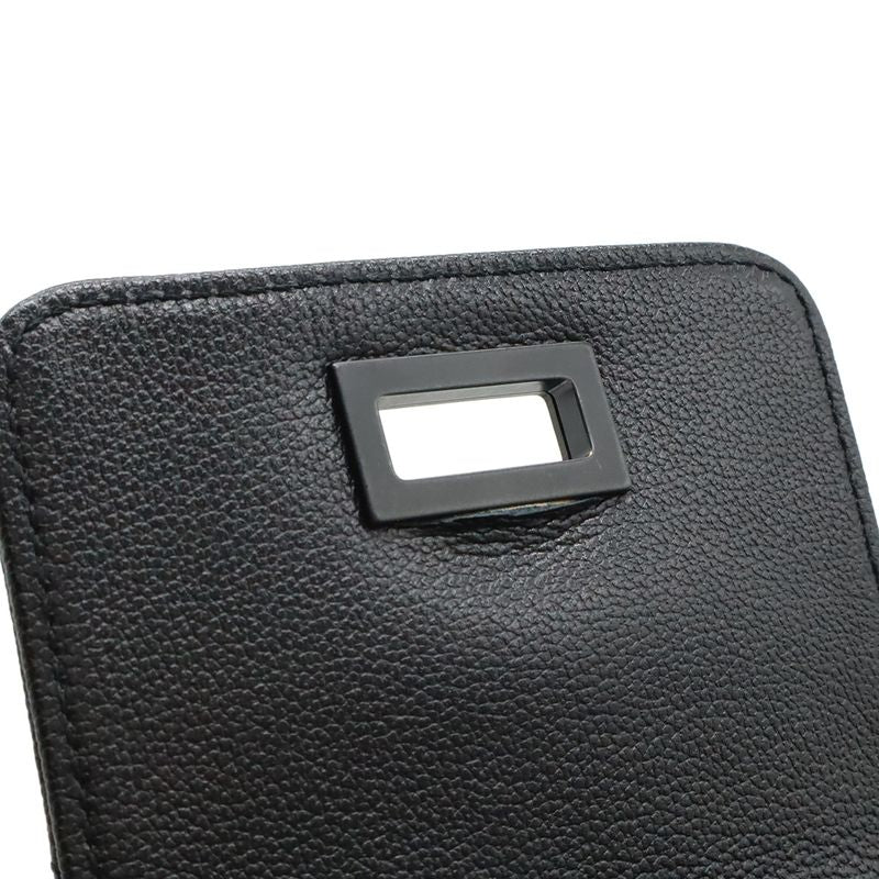 Chanel 2.55 Quilted Tote Leather Black Hardware — view 8