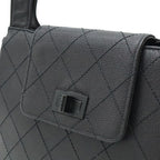 Chanel 2.55 Quilted Tote Leather Black Hardware — view 7