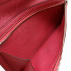 Hermes Bearn Souffle Bifold Long Wallet Chevre Leather Fusha — view 8