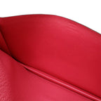 Hermes Bearn Souffle Bifold Long Wallet Chevre Leather Fusha — view 6