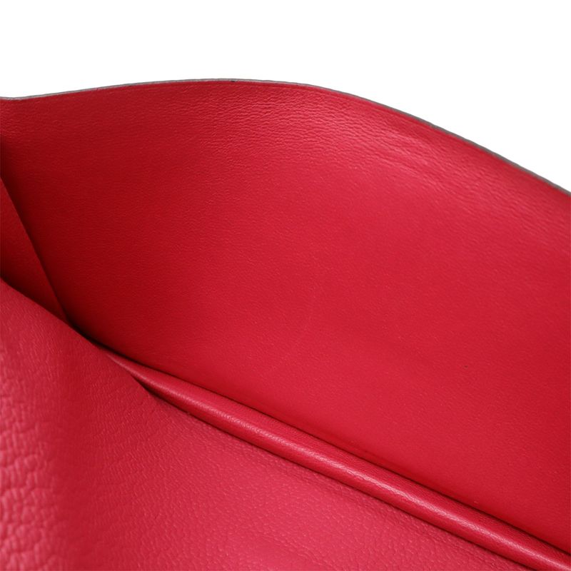 Hermes Bearn Souffle Bifold Long Wallet Chevre Leather Fusha — view 6