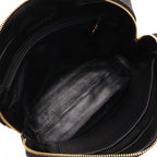 Chanel Logo Print Tote Canvas Black Ivory White — view 7