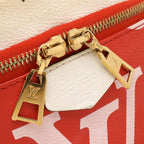 Louis Vuitton Monogram Giant Bum Bag Waist Pouch Rouge Red Body — view 5