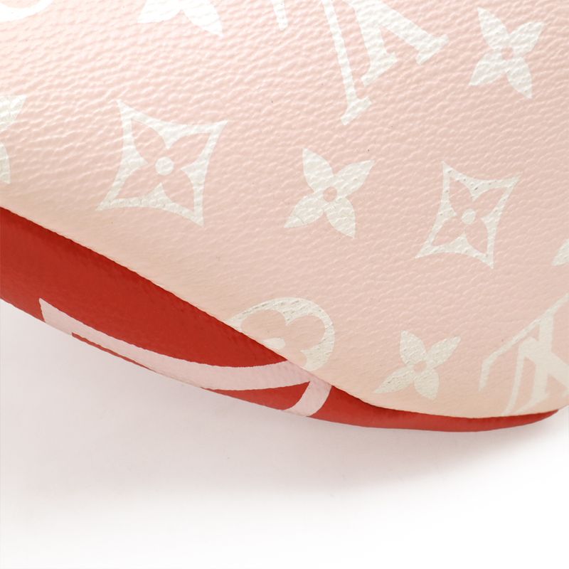 Louis Vuitton Monogram Giant Bum Bag Waist Pouch Rouge Red Body — view 4
