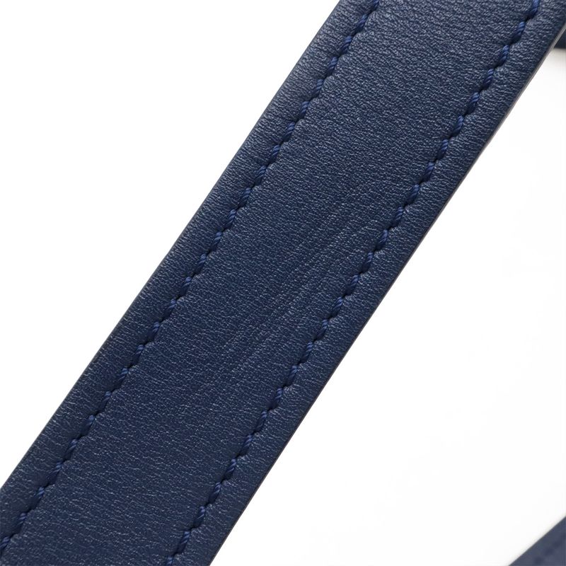 Chanel Tweed Print Chain Shoulder Rucksack Sac Backpack Nylon Blue — view 7