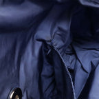 Chanel Tweed Print Chain Shoulder Rucksack Sac Backpack Nylon Blue — view 9