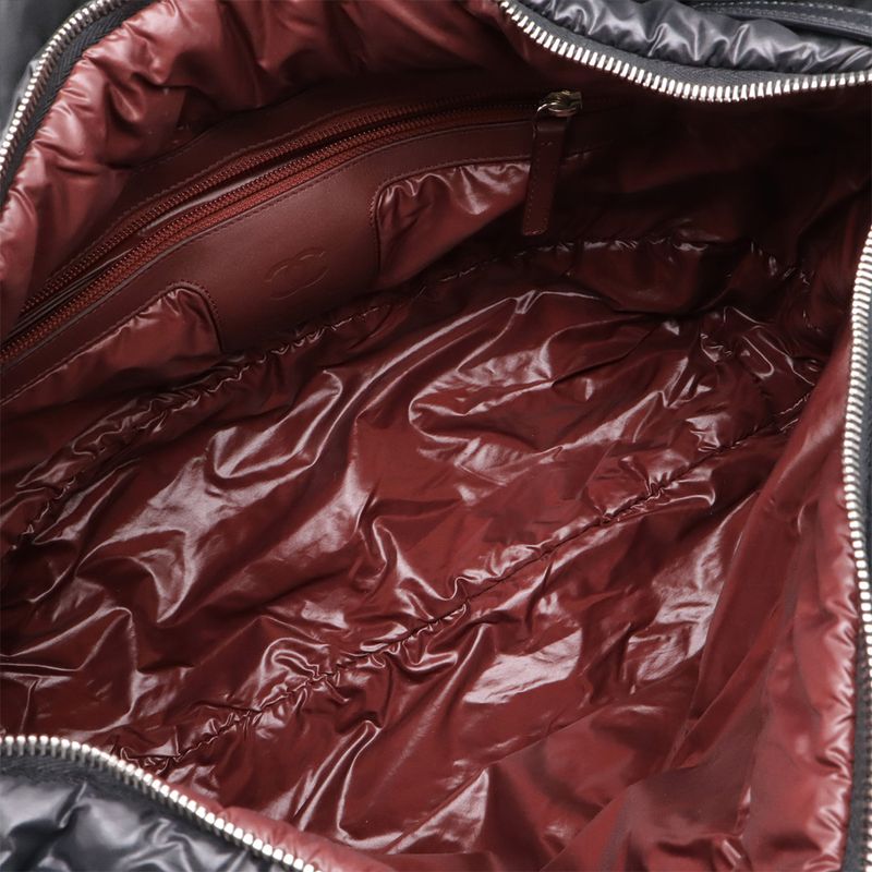 Chanel Coco Cocoon Medium Tote MM Bag Quilted Nylon Black — view 7