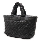 Chanel Coco Cocoon Medium Tote MM Bag Quilted Nylon Black — view 3