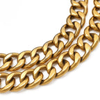 Chanel Mouton Chain Tote Bag Shoulder Leather Black Gold Hardware — view 5