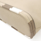 Fendi Selleria Handbag 2-Way Shoulder Bag One Crossbody Leather Sand — view 4