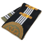 Hermes Grande Tenue Scarf Shawl Knit Braided Belt Pattern 100% Cashmere — view 2