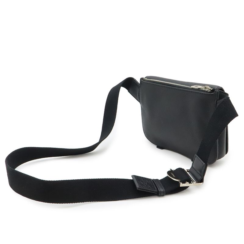 Loewe Anagram Military-bum Bag Body Shoulder Crossbody Leather Black — view 3