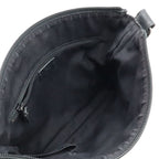 Gucci GG Canvas Shoulder Bag Messenger Crossbody Punching Leather Black — view 8