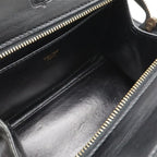 Celine Handbag Mini Bag 2-Way Shoulder Crossbody Leather Black Gold Hardware — view 8