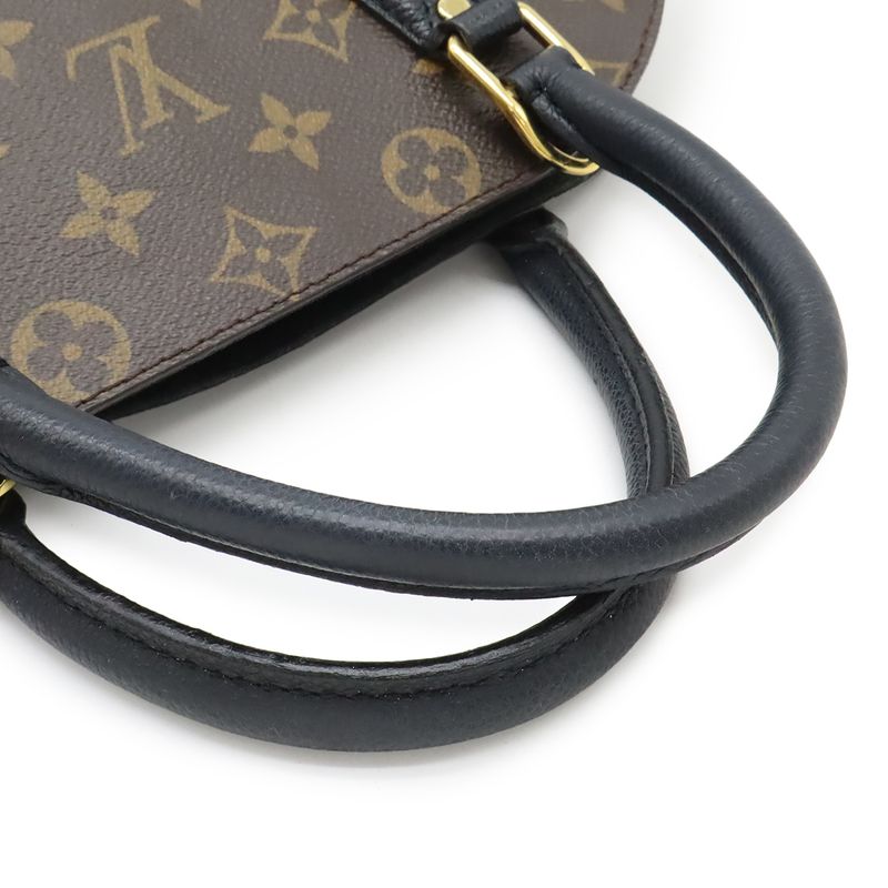 Louis Vuitton Monogram Alma Bag Into Handbag 2-Way Shoulder Noir Black — view 5