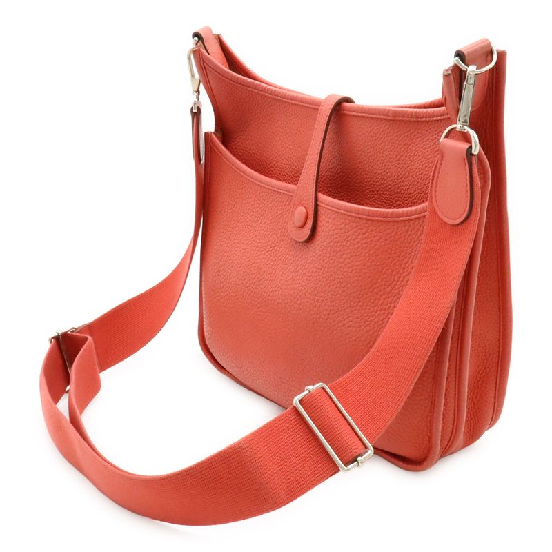 Hermes Evelyne 3 III PM Shoulder Bag Taurillon Clemence Leather Bougainvillea — view 3