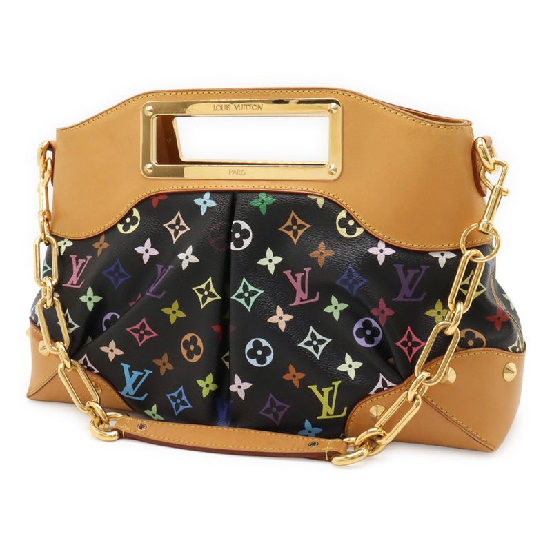 Louis Vuitton Monogram Multicolor Judy GM Handbag 2-Way Shoulder Bag Noir Black — view 3