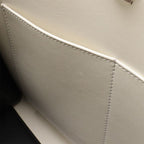 Louis Vuitton City Steamer MM Handbag 2-Way Shoulder Bicolor Leather White — view 8