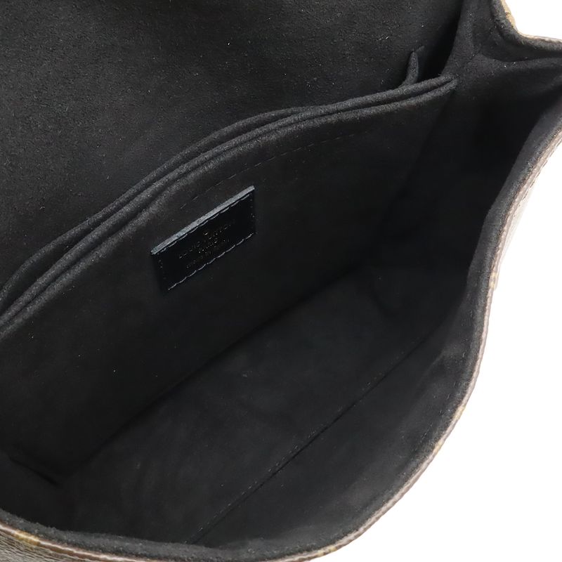 Louis Vuitton Monogram Epi Saint Michel Shoulder Bag Leather Noir Black — view 7