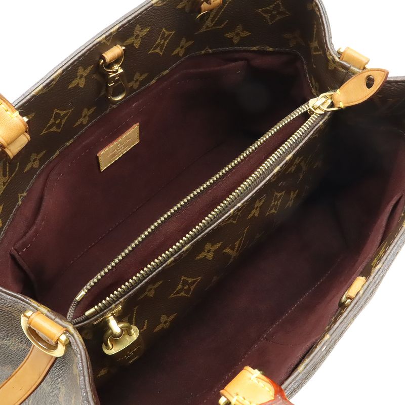 Louis Vuitton Monogram Montaigne MM Handbag 2-Way Shoulder Bag Crossbody — view 9