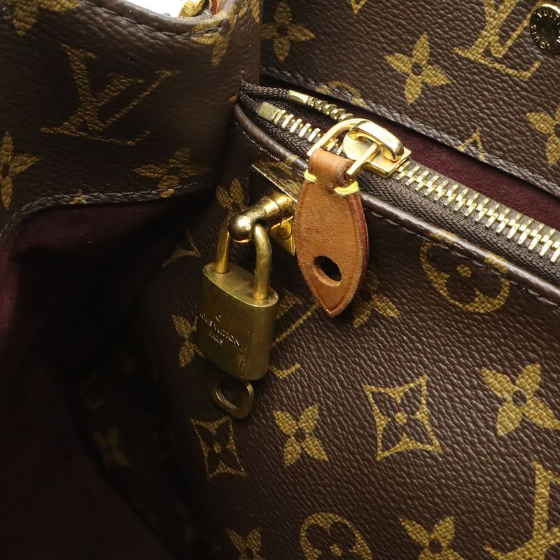 Louis Vuitton Monogram Montaigne MM Handbag 2-Way Shoulder Bag Crossbody — view 8