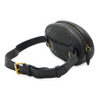 Gucci GG Marmont Belt Bag Body Waist Pouch Quilted Leather Black — view 3