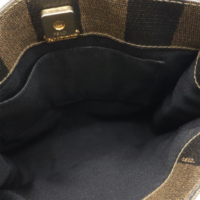 Fendi Pekan Handbag 3-Way Shoulder Tote Backpack Rucksack Leather Khaki — view 9