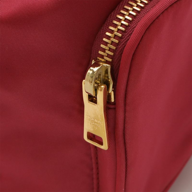 Prada Handbag Bucket Bag Drawstring 2-Way Shoulder Nylon Leather Pink — view 5