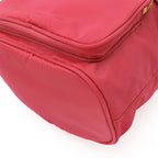 Prada Handbag Bucket Bag Drawstring 2-Way Shoulder Nylon Leather Pink — view 4