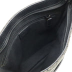 Gucci GG Canvas Shoulder Bag Crossbody Leather Dark Gray Black Outlet — view 8