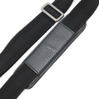 Gucci GG Canvas Shoulder Bag Crossbody Leather Dark Gray Black Outlet — view 6