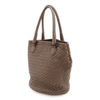 Bottega Veneta Intrecciato Tote Bag Handbag Leather Pink Brown — view 3