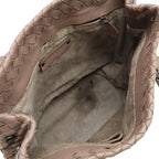 Bottega Veneta Intrecciato Tote Bag Handbag Leather Pink Brown — view 6