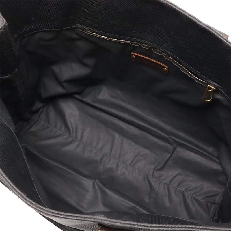 Bottega Veneta Marco Polo Tote Bag Leather Dark Brown Black — view 7