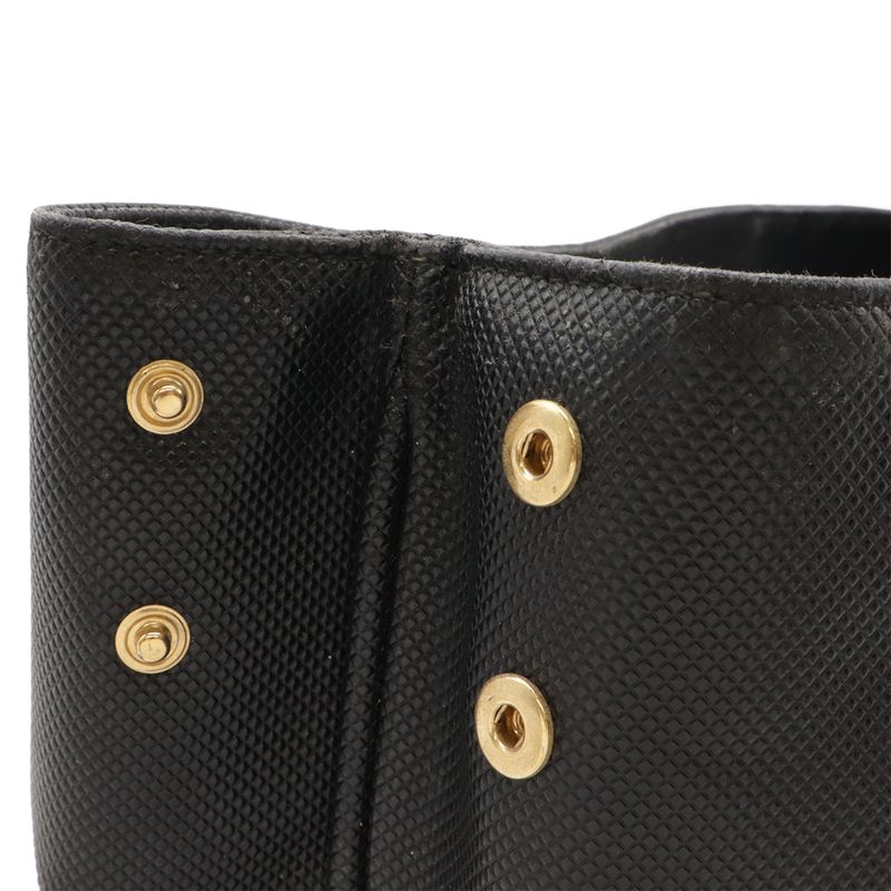Bottega Veneta Marco Polo Tote Bag Leather Dark Brown Black — view 5
