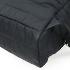 Prada Triangle Logo Backpack Rucksack Sac Quilted Nylon Leather Nero Black — view 4