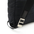 Prada Triangle Logo Backpack Rucksack Sac Quilted Nylon Leather Nero Black — view 6