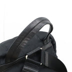 Prada Triangle Logo Backpack Rucksack Sac Quilted Nylon Leather Nero Black — view 5